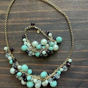 Charming Beaded Necklace and Bracelet Set
